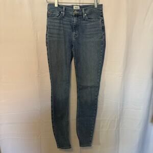 Hudson Women's Mid-Rise Natalie Super Skinny Ankle Blue Denim Jeans Size 27